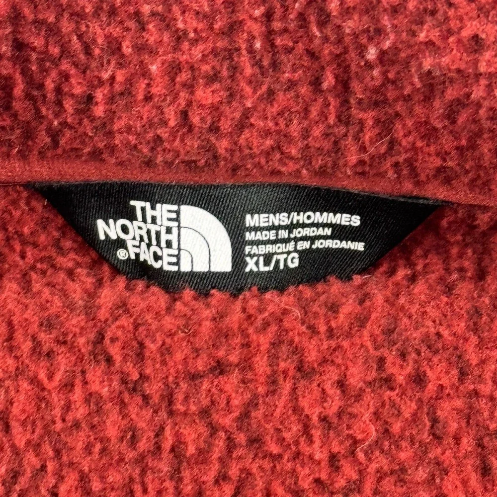The North Face Jacket Mens XL Red Gordon Lyons Full Zip Fleece Outdoor Hiking - Picture 3 of 12